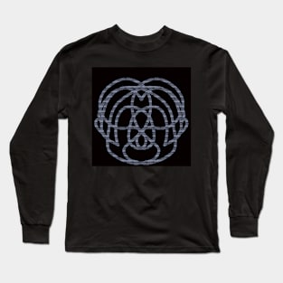 Abstract Black and Grey Long Sleeve T-Shirt